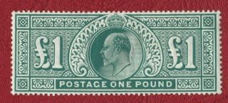 Edw 7 £1,  C£3,  500,  Mounted/stuck At Top,  With Thin In Middle.  Scan Gb1031
