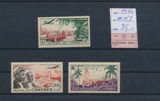 Lk80422 Comoros 1950 Aviation Airplanes Airmail Mh Cv 53 Eur