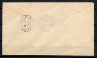 Germany Zeppelin REG cover to York US 1936 compl.  Olympic set Mi 609 - 616 2