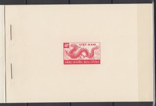 Vietnam 1952 - Booklet (Carnet) 5 Imperforated Dragons Souvenir Sheets MNH Luxe 2