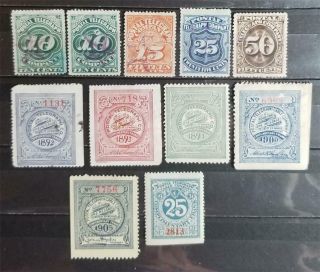 Postal Telegraph Stamp Lot 1892 - 1920 Mh Ng Og E2916