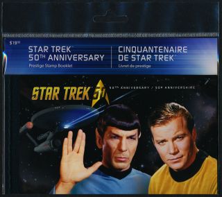 Canada 2991a Prestige Booklet Mnh Star Trek 50th Anniversary