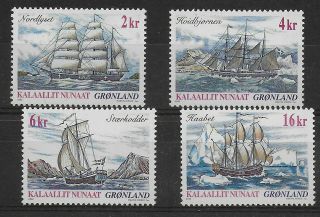 Greenland 2002 Old Ships - Mnh - Vf Y.  T.  369 - 72