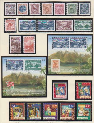 A2875: Zealand Stamp Collection; CV $1330 9