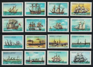 Sierra Leone History Of 1st Series Without Imprint 16v Complete Mnh