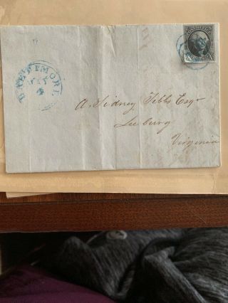 Scott 3 1847 10 Cent Washington On Cover Letter