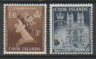 Cook Islands - 1953,  Coronation Set - M/m - Sg 160/1
