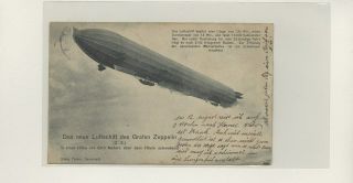 Zeppelin Picture On Postcard Lot 35