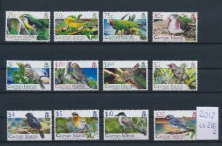 Gx03246 Cayman Islands 2012 Animals Fauna Birds Fine Lot Mnh Cv 200 Eur