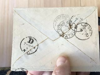 1893 Portuguese Colonial Mozambique Postal Cover To USA NYC 6