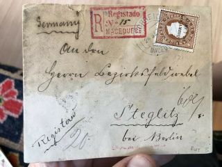 1892 Portugal Colonial Mozambique Postal Cover To Steglitz Germany (registered)