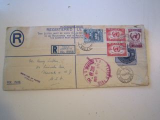 Malaya 1958 Registered Cover To Usa