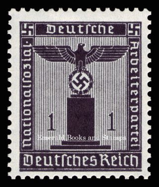 Ebs Germany 1938 1 Pfennig Nazi Party Official Dienstmarke Michel 144 Mnh