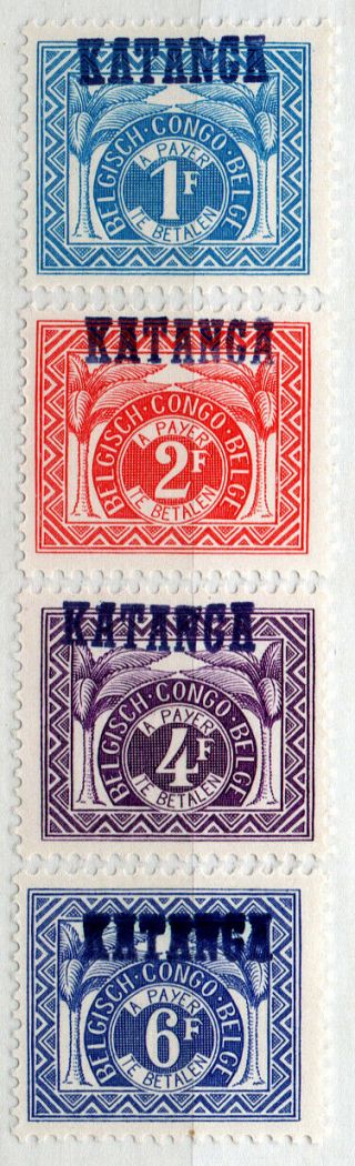 (i.  B) Belgian Congo Postal : Katanga Postage Dues