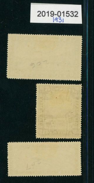 Newfoundland 1931 set of 3 stamps - 15 and 50 cents,  & one dollar (01532) 2