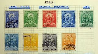 PERU Mint/Used,  Airmail,  Sets,  etc.  in 2 x Albums.  (204 pics) 12