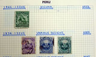 PERU Mint/Used,  Airmail,  Sets,  etc.  in 2 x Albums.  (204 pics) 3