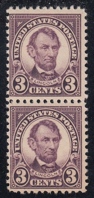 Tdstamps: Us Stamps Scott 555 3c Lincoln Nh Og Pair