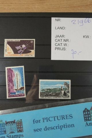 France Antarctic Taaf Air Mail Yvert 12 - 14 : 3 Mnh Stamps Bird Space