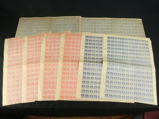 Philippines Aguinaldo Revolution 1898 2c Y2 Rose,  8 Full Sheets 1500,  Stamps