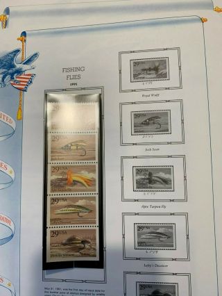 White Ace US Album Pages from 1991 to 1998 for Commemorative Stamps 3