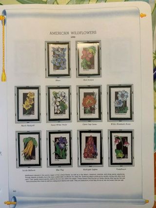 White Ace US Album Pages from 1991 to 1998 for Commemorative Stamps 5