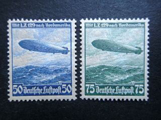 Germany Nazi 1936 Air Post Stamp Hindenburg Third Reich Airmail German Deut