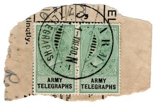 (i.  B - Bob) Qv Telegraphs : Army Telegraphs 1/ - (standerton - Boer War)