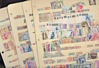 Italy & Colonies,  Some Amg - Ftt,  Assortment Of Stamps In 4 Stock Pages