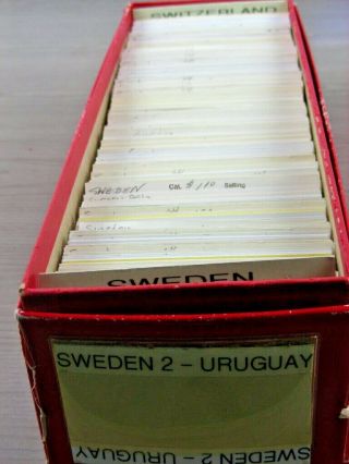 Sweden,  Assortment Of Stamps In 625,  Stock Cards (red Box)
