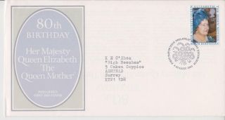 Gb Fdc 1980 Queen Mother 80th Stamp Set Bureau Pmk