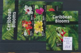 Gx02744 Nevis 2015 Plants Flora Nature Flowers Sheets Mnh Cv 14 Eur