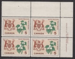 Canada Stamps 418 - 429 Pbs — Matched Set,  (48) Total - Flowers -