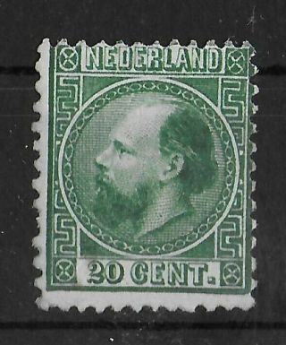 Netherlands 1867 - 1868 Nh 20 C Dark Green Nvph 10a Cv €9000 Rare