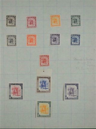 Cyrenaica Libya Stamps Selection On Page (a176)