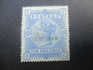 Uk Stamps: 10/ - Queen Victoria Specimen - Rare (e332)