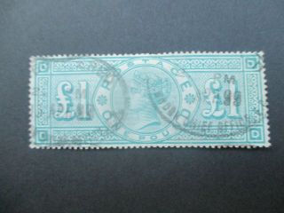 Uk Stamps: £1 Queen Victoria - Rare (g375)