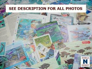 Noblespirit Worldwide Topical Fish Stamp Lot