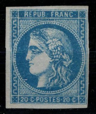 P117257/ France - Bordeaux Issue - Y&t 46b Mh - Certificate 1950 E