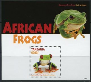 Tanzania 2016 African Frogs Souvenir Sheet I Nh