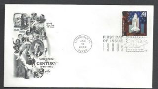 3190 1980s Celebrate The Century,  Set Of 15 First Day Covers,  Usa