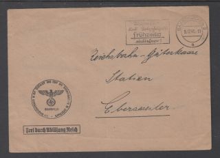 Germany Dr Official Stampless Cover From Saarbrucken