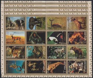 Z698.  4x Ajman - Mnh - Animals - Various