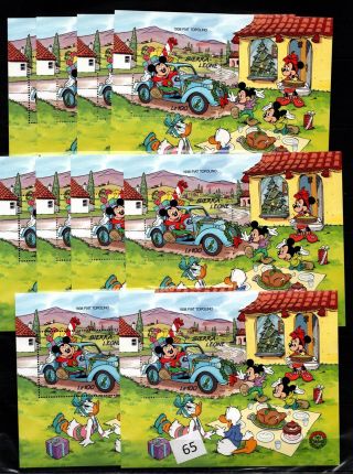 / 10x Sierra Leone - Mnh - Disney - Cartoons - Mickey - Minnie - Cars - Donald