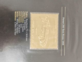 Album of 25 Classic Cars 22ct gold Stamps Zambia limited edition UK full set 7