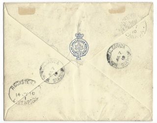 CANADA 1910 early cover to GB w/1903 comp KEVII set to 50c,  rare piece 2