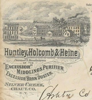 1882 AD COVER,  HUNTLEY,  EXCELSIOR AGRICULTURAL MACHINERY,  SILVER CREEK,  NY 3