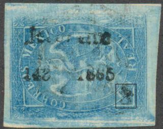 Me0792.  Mexico.  1864 - 1866.  Eagle.  1r.  Morelia.  143 - 1865.  Sub3 (1866).  Patzc.  Tay Ml27/2.