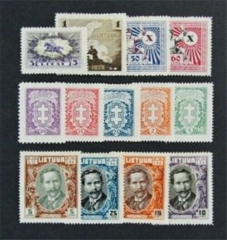 Nystamps Russia Lithuania Stamp 210//232 Og H $30