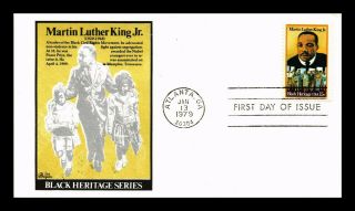 Dr Jim Stamps Us Martin Luther King Black Heritage Bazaar First Day Cover